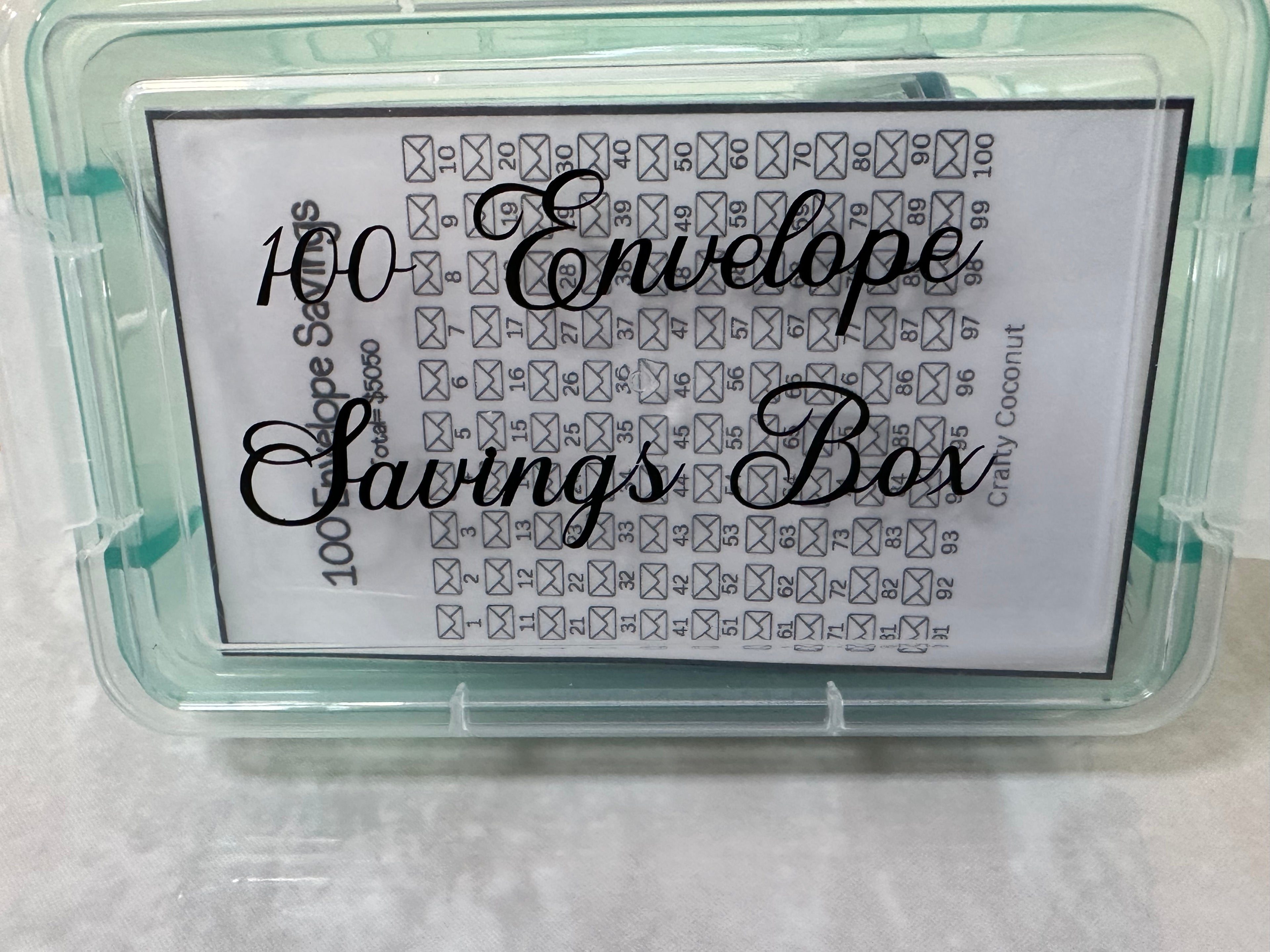 100 Envelope Box