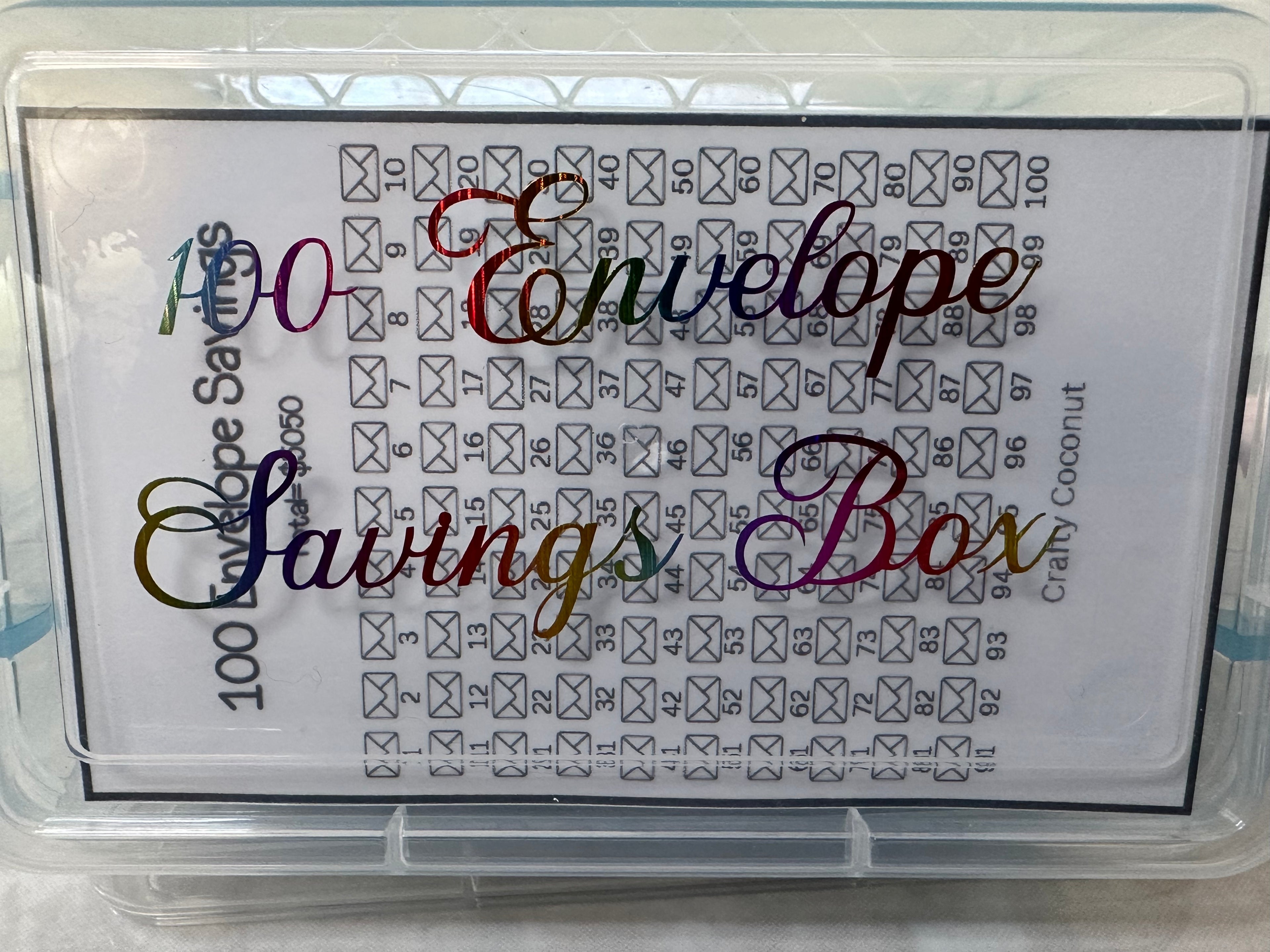 100 Envelope Box