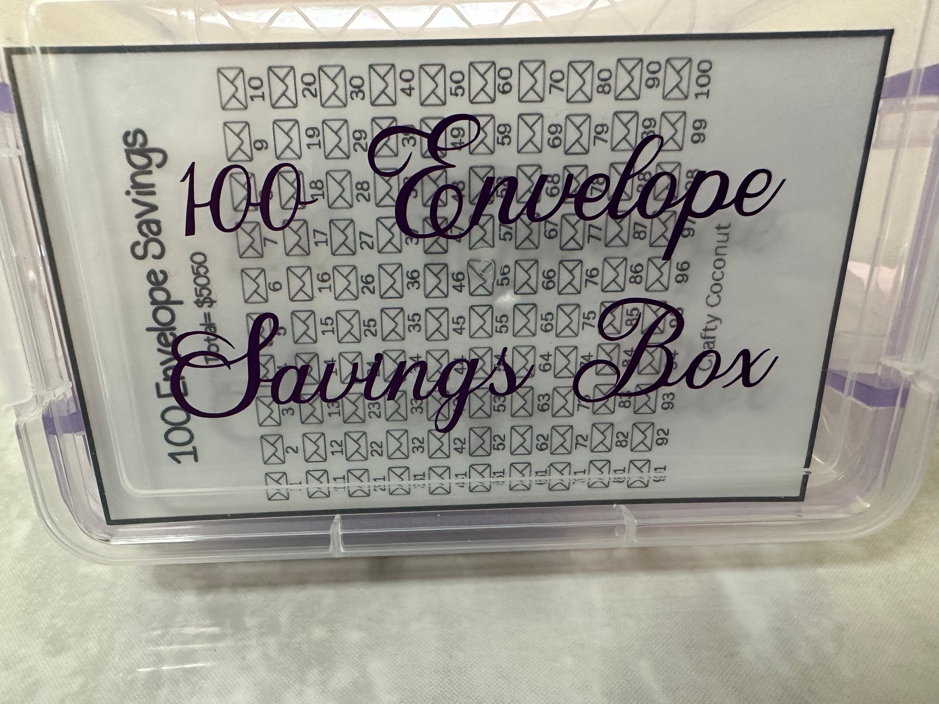 100 Envelope Box