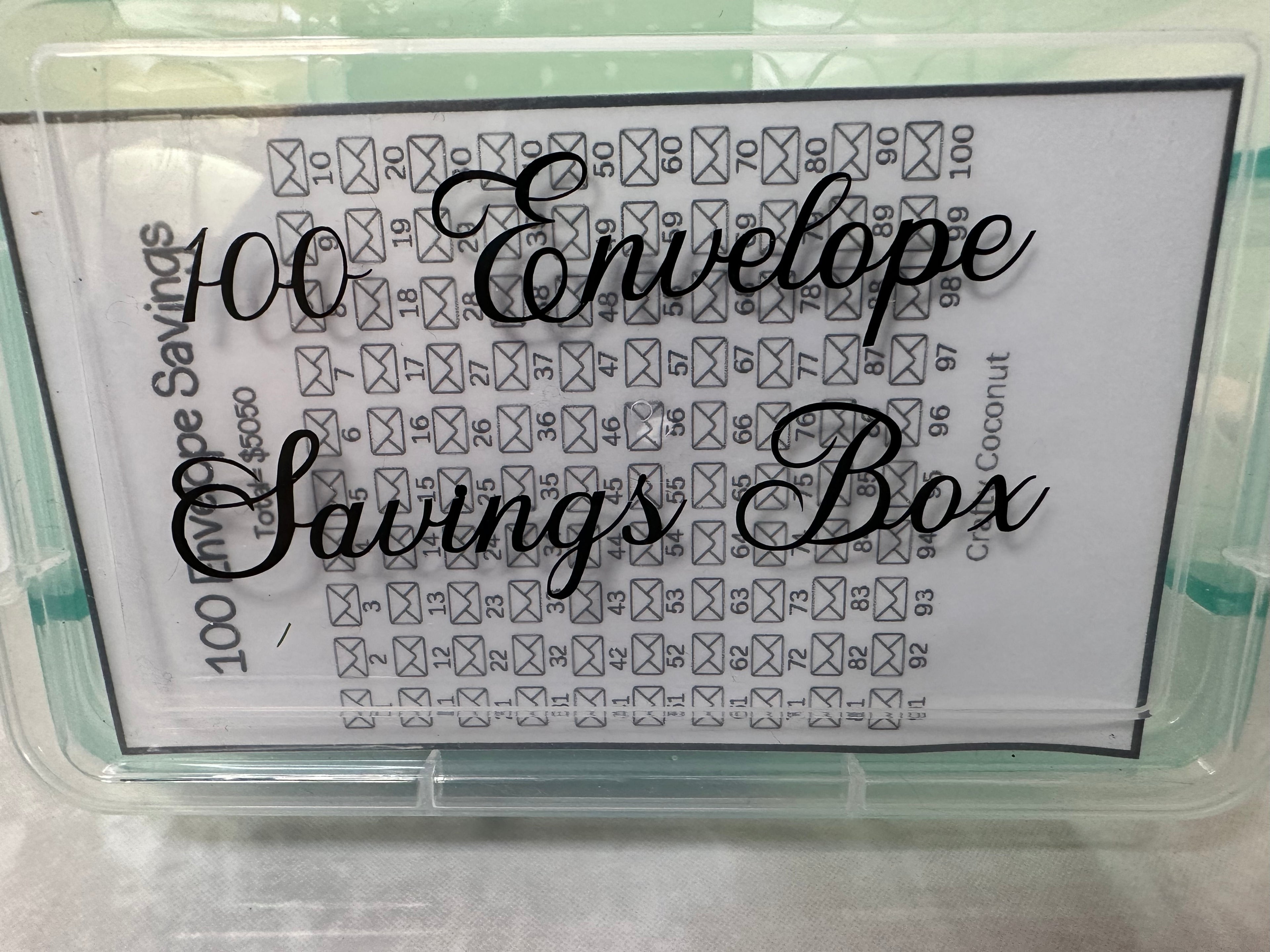 100 Envelope Box